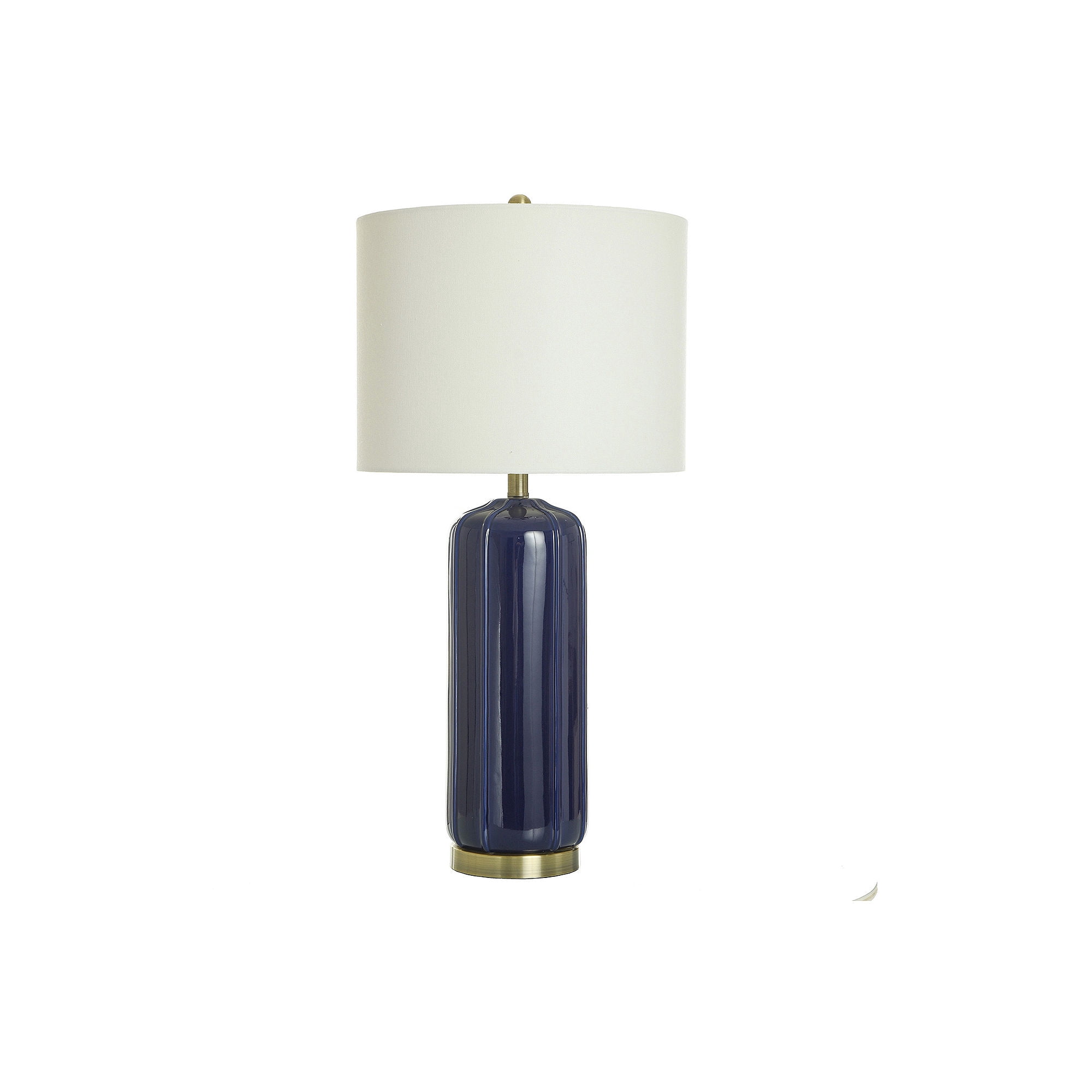 Pre-Owned Collective Design By Stylecraft Navy Cylinder Ceramic Table ...