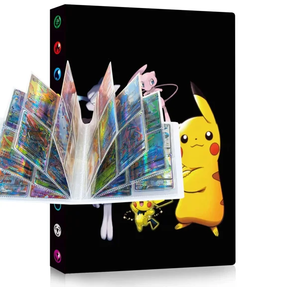 Collector Card Binder Album, 4-Pocket Trading Card Holder with 30 Pages (240 Cards Capacity), Present for Children & Teens - XR7