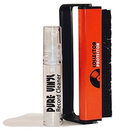 Collector Protector Vinyl Record Cleaner and Anti Static Carbon Fiber Record Brush. The Perfect Combination to Keep Your Records Sounding Great