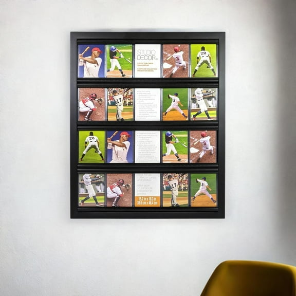 Collector Sports Card Wall Display Frame by Studio Decor