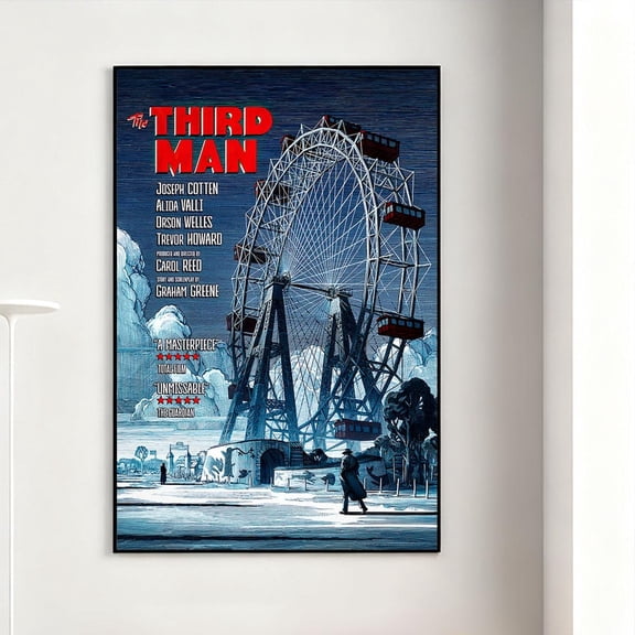 Collector Spotlight Cinema Inspired Retro Film Scene Home Portrait Decor Unframed Paper Print
