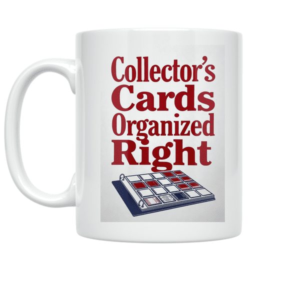 Collector's Cards Organized Right - Trading Card Collector - 11 oz Ceramic Coffee Mug