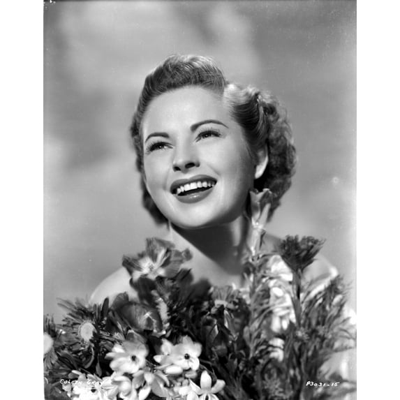 Colleen Gray Surrounded with Flowers Portrait Photo Print (8 x 10)