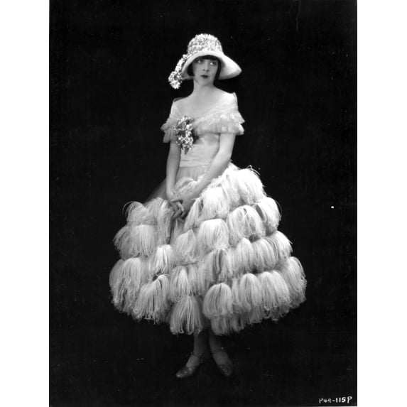 Colleen Moore on a Thick Furry Skirt Portrait Photo Print (8 x 10)
