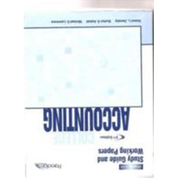 Pre-Owned College Accounting (Sg (Paperback) 0763834912 9780763834913