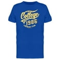 thumbnail image 1 of College Ahtletic 1986 Graphic T-Shirt Men -Image by Shutterstock, Male Medium, 1 of 2