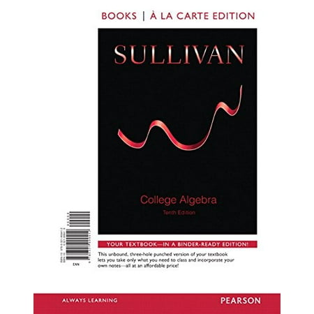 Pre-Owned College Algebra Books a la Carte Edition