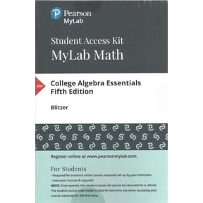 College Algebra Essentials MyMathLab with Pearson eText Standalone Access Card