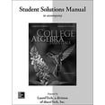 thumbnail image 1 of Pre-Owned College Algebra Essentials: Student Solutions Manual (Paperback) 0077340671 9780077340674, 1 of 1