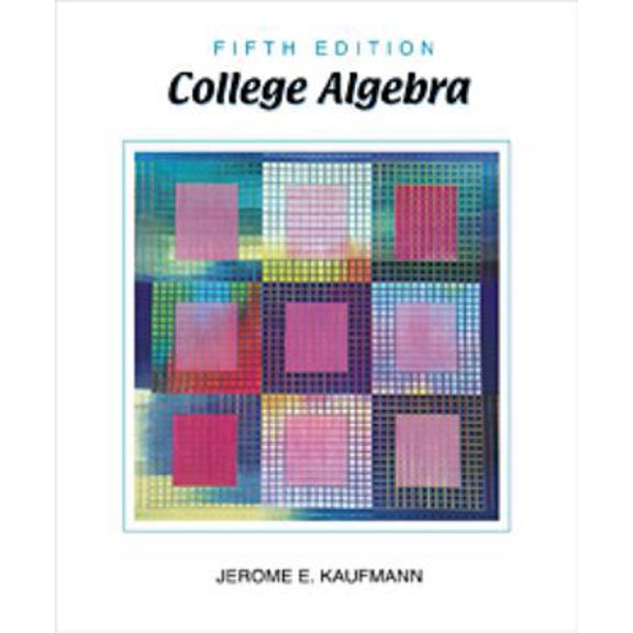 Pre-Owned College Algebra with CD (Hardcover) 0534386172 9780534386177