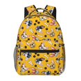 College Backpack for School Cute French Bulldog Bones_A Casual Laptop