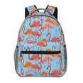 College Backpack for School Pink flamingo Casual Laptop Backpack for