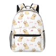 College Backpack for School Smile Cute French Bulldog Casual Laptop
