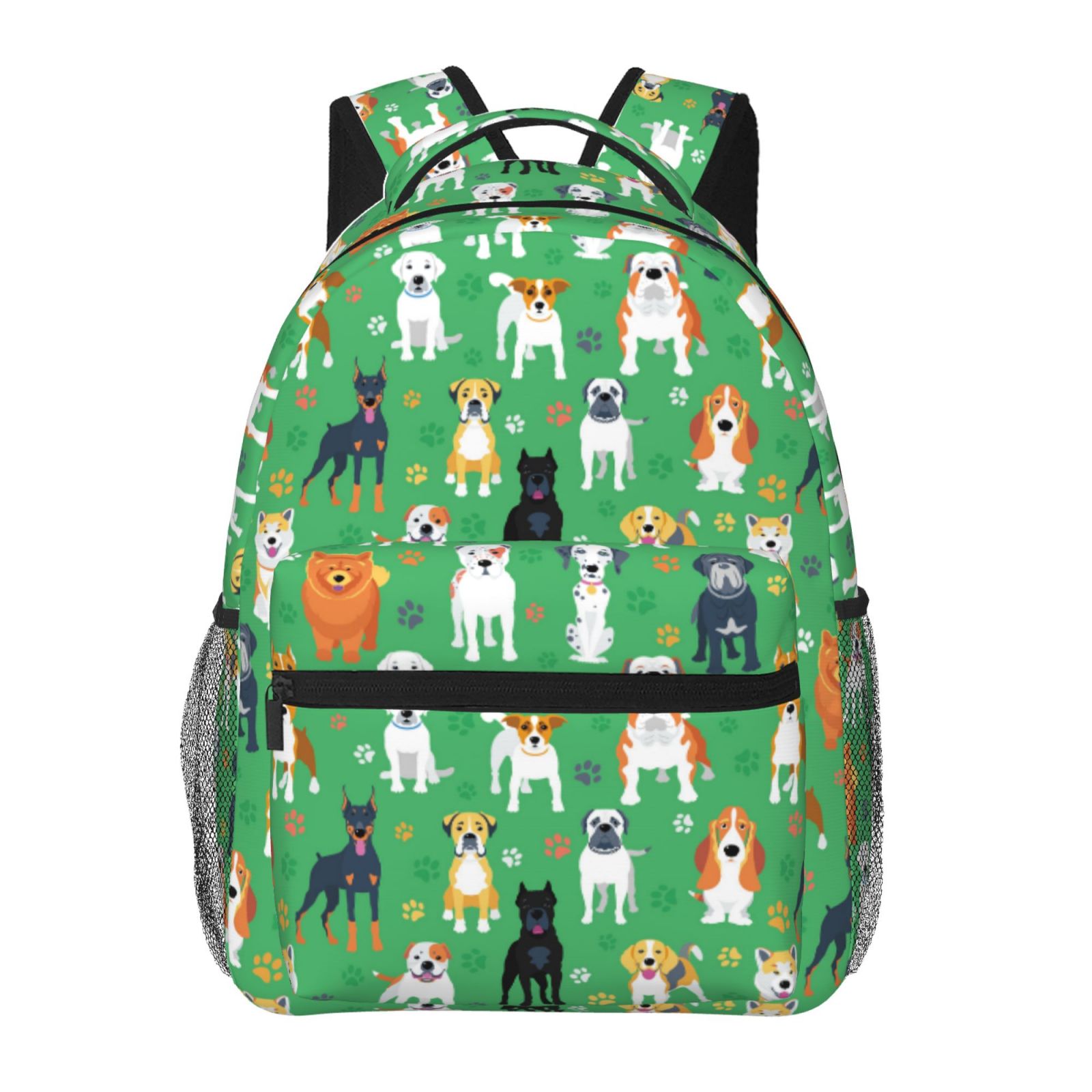 College Backpack for School colorful Dog Puppy Casual Laptop Backpack
