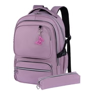 College Backpack for Women, Large 32L School Backpack, Multi-Pocket Bookbag Fits 15.6" Laptop, Mauve