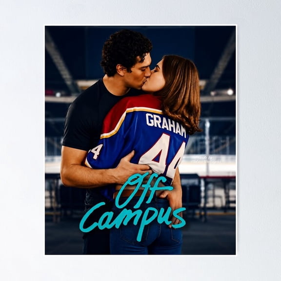 College Campus Romance Fiction Title Graphic Wall Decor Contemporary Books Art, Unframed Poster