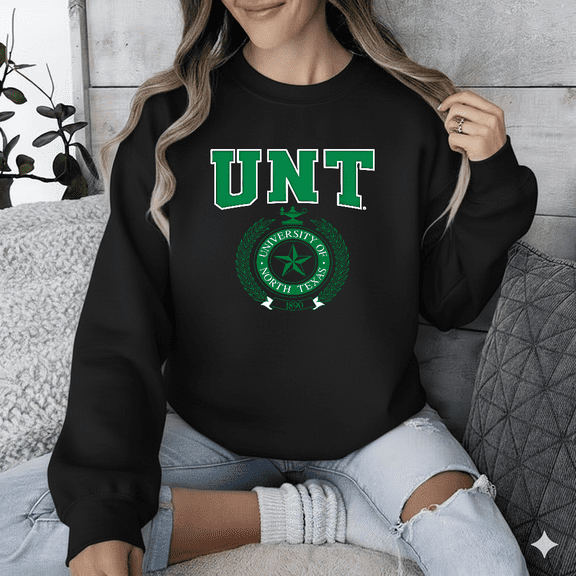 College Campus Sports North Texas Mean Green Pride Graphic Sweatshirt for Men & Women, up to Size 5XL