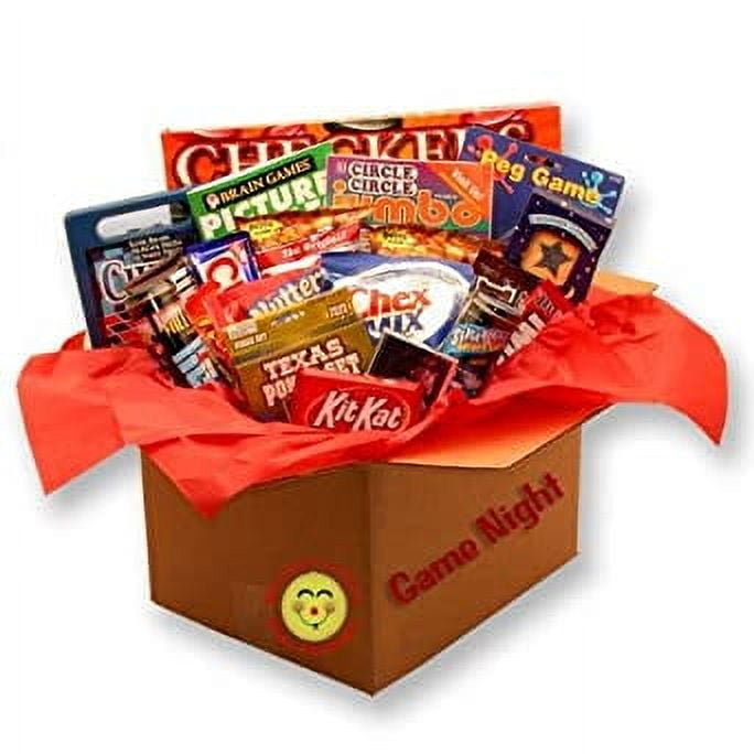 College Care Package Games and Snacks Gift Box