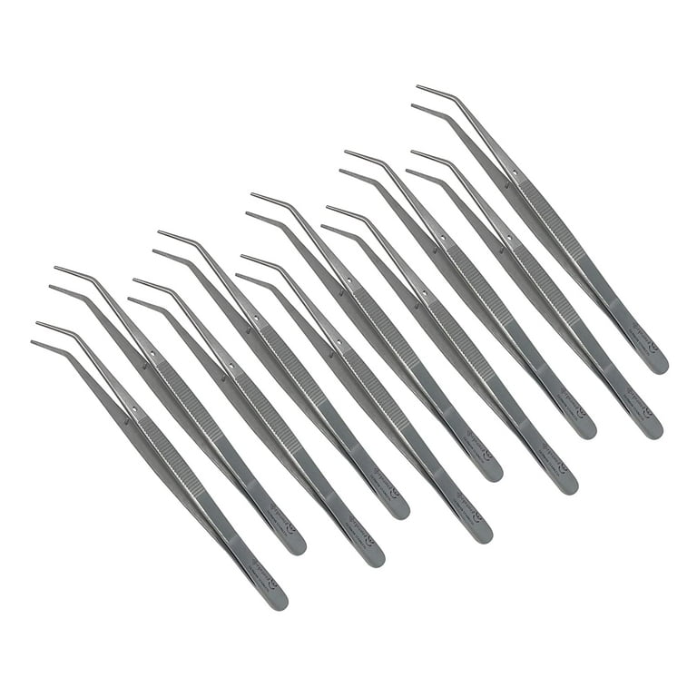 College Cotton Dental Tweezer w/ Curved Plier Tip College Cotton Dental Tweezer w/ Curved Plier Tip