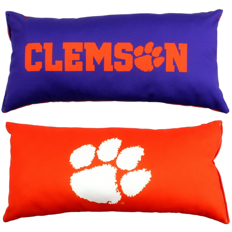 Clemson embroidered pillow online