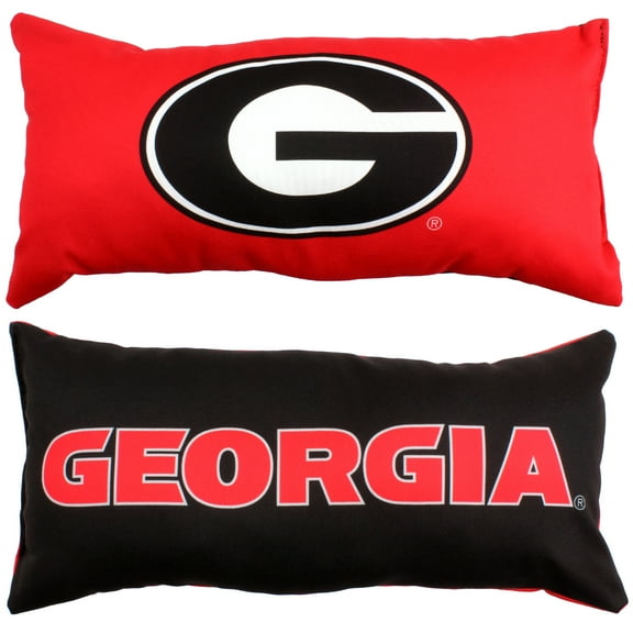 College Covers 16" x 6" Georgia Bulldogs Polyester Bolster Pillow