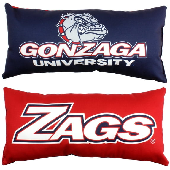 College Covers 16" x 6" Gonzaga Bulldogs Polyester Bolster Pillow