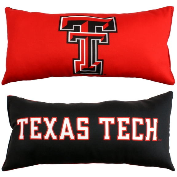 College Covers 16" x 6" Texas Tech Red Raiders Polyester Bolster Pillow