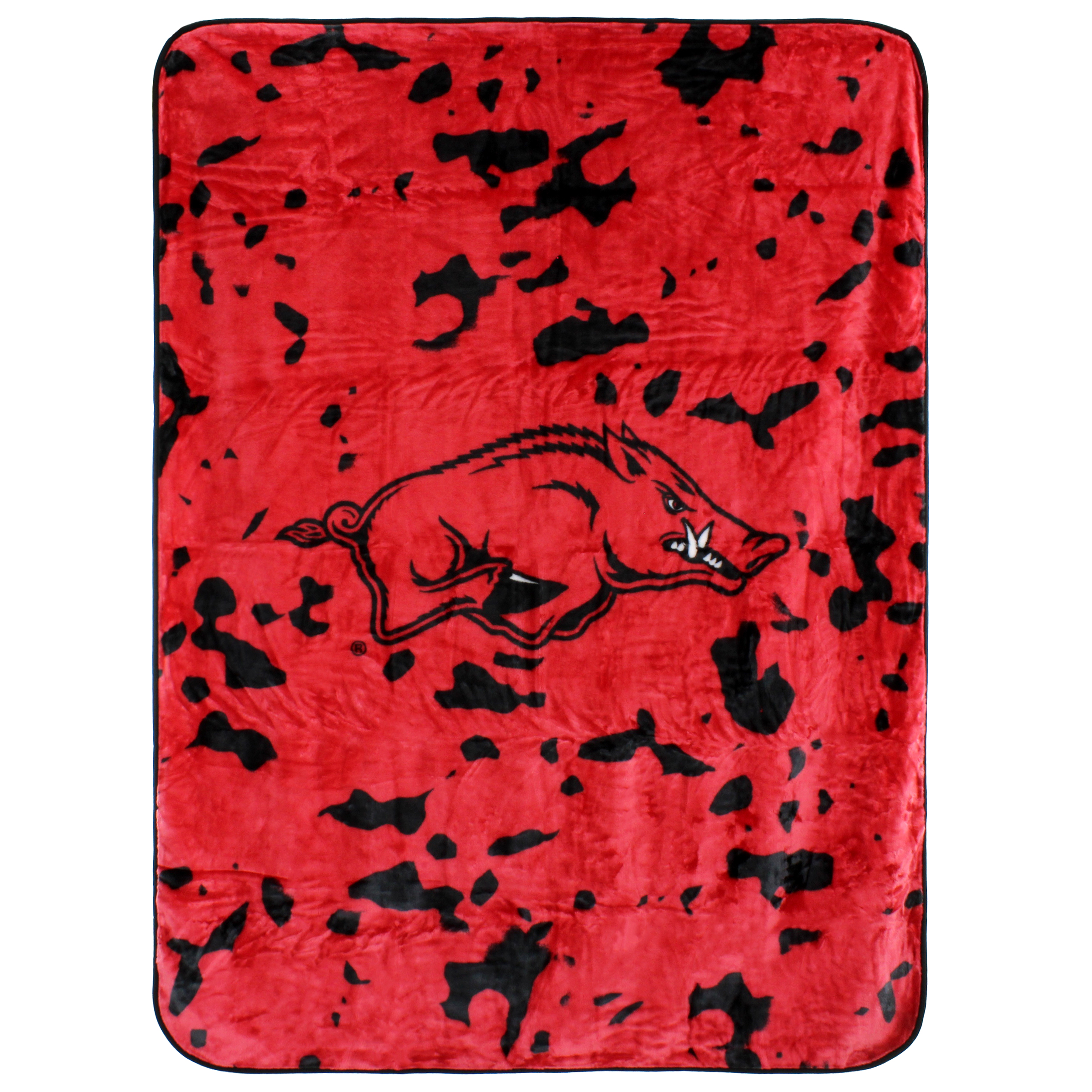 College Covers Arkansas Razorbacks Huge Raschel Throw Blanket, Bedspread, 86" x 63" - image 1 of 8