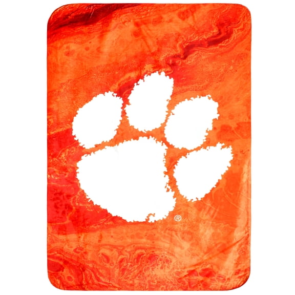 College Covers Clemson Tigers Sublimated Soft Throw Blanket, 42" x 60"