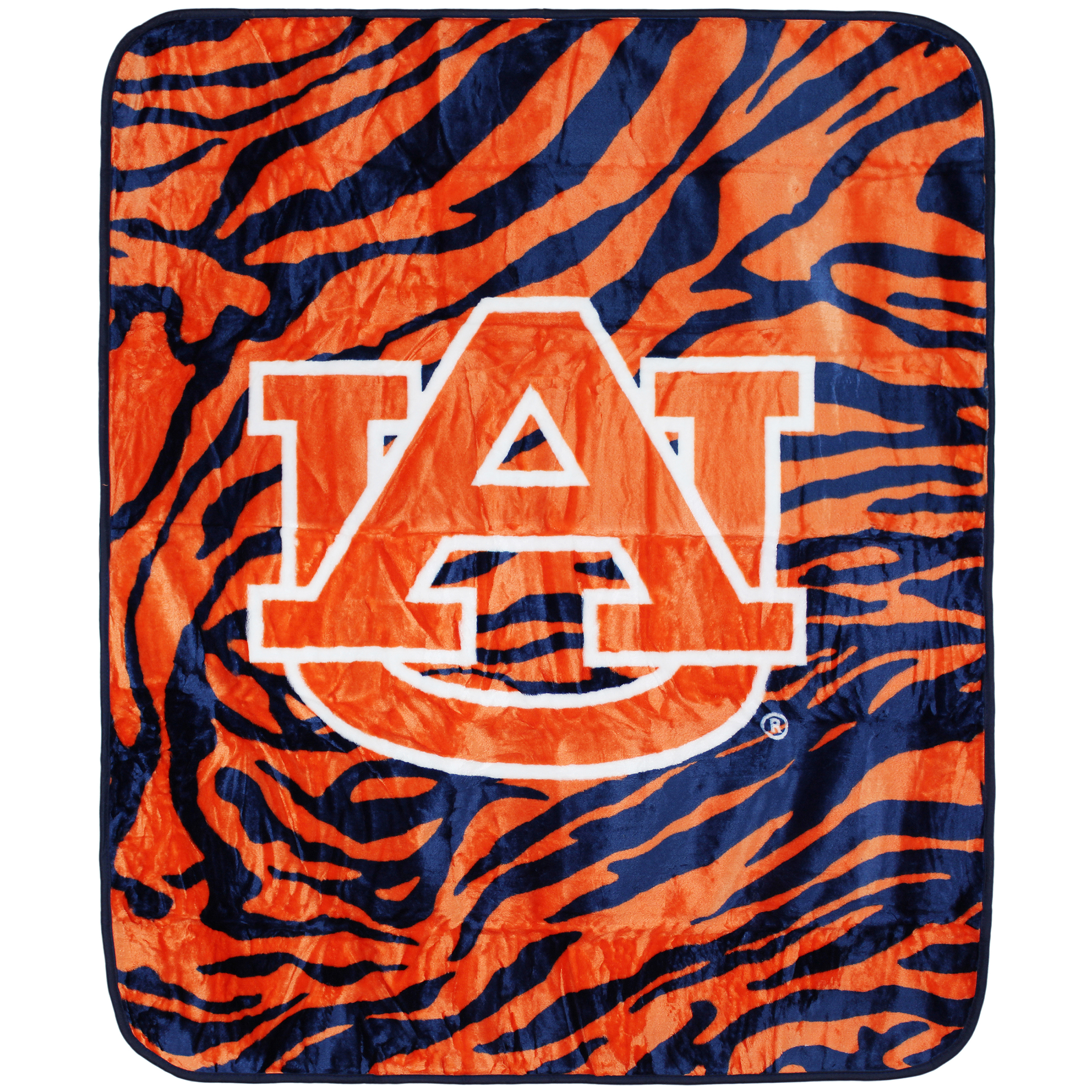 College Covers Everything Comfy Auburn Tigers Soft Raschel Throw Blanket, 60" x 50" - image 1 of 8