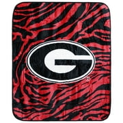 College Covers Everything Comfy Georgia Bulldogs Soft Raschel Throw Blanket, 60" x 50"