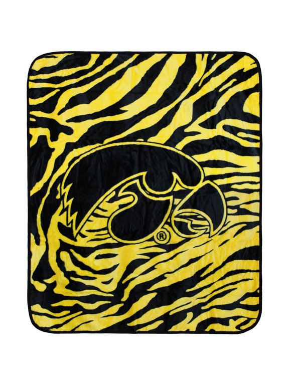 Everything Comfy Iowa Hawkeyes Soft Raschel Throw Blanket, 60" x 50"