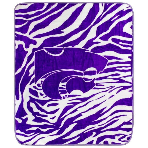 College Covers Everything Comfy K State Kansas State Wildcats Soft Raschel Throw Blanket, 60" x 50"