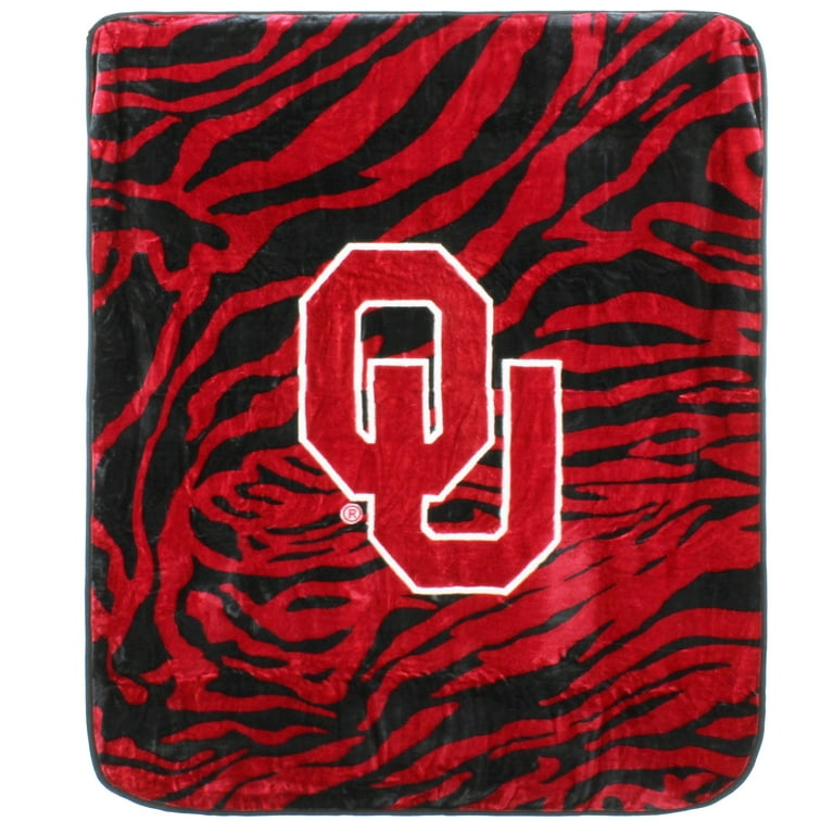 College Covers Everything Comfy Oklahoma Sooners Soft Raschel Throw Blanket 60 x 50
