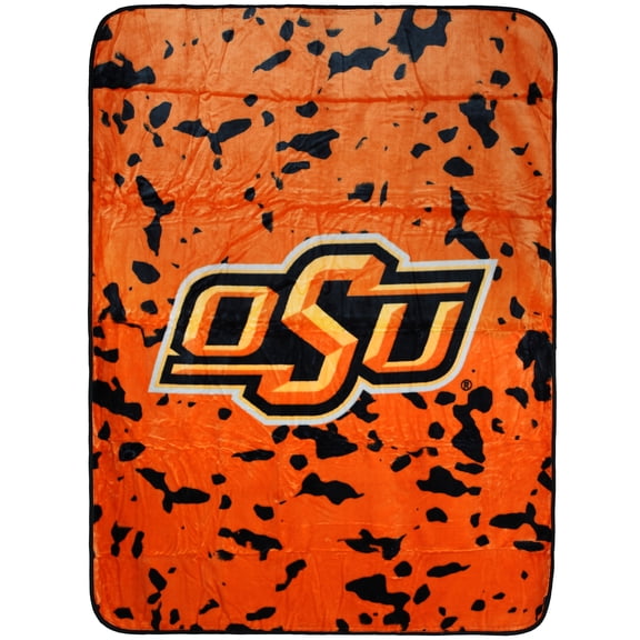 College Covers Fan Shop Throws Oklahoma State Cowboys 63" x 86" Soft Raschel Throw Blanket