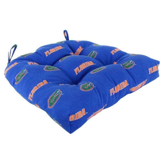 College Covers Florida Gators Patio Seat D Cushion 20" x 20", 2 Tie Backs