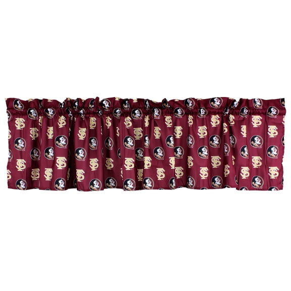 College Covers Florida State Seminoles 100% Cotton, 84" x 15" Curtain Valance, 1 Panel