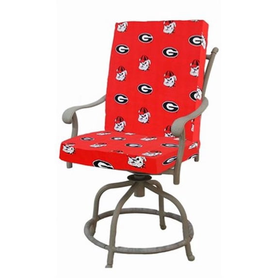 College Covers GEOCC Georgia 2pc Chair Cushion
