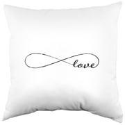 College Covers Infinite Love Double Sided Pillow 16"x16" Medium