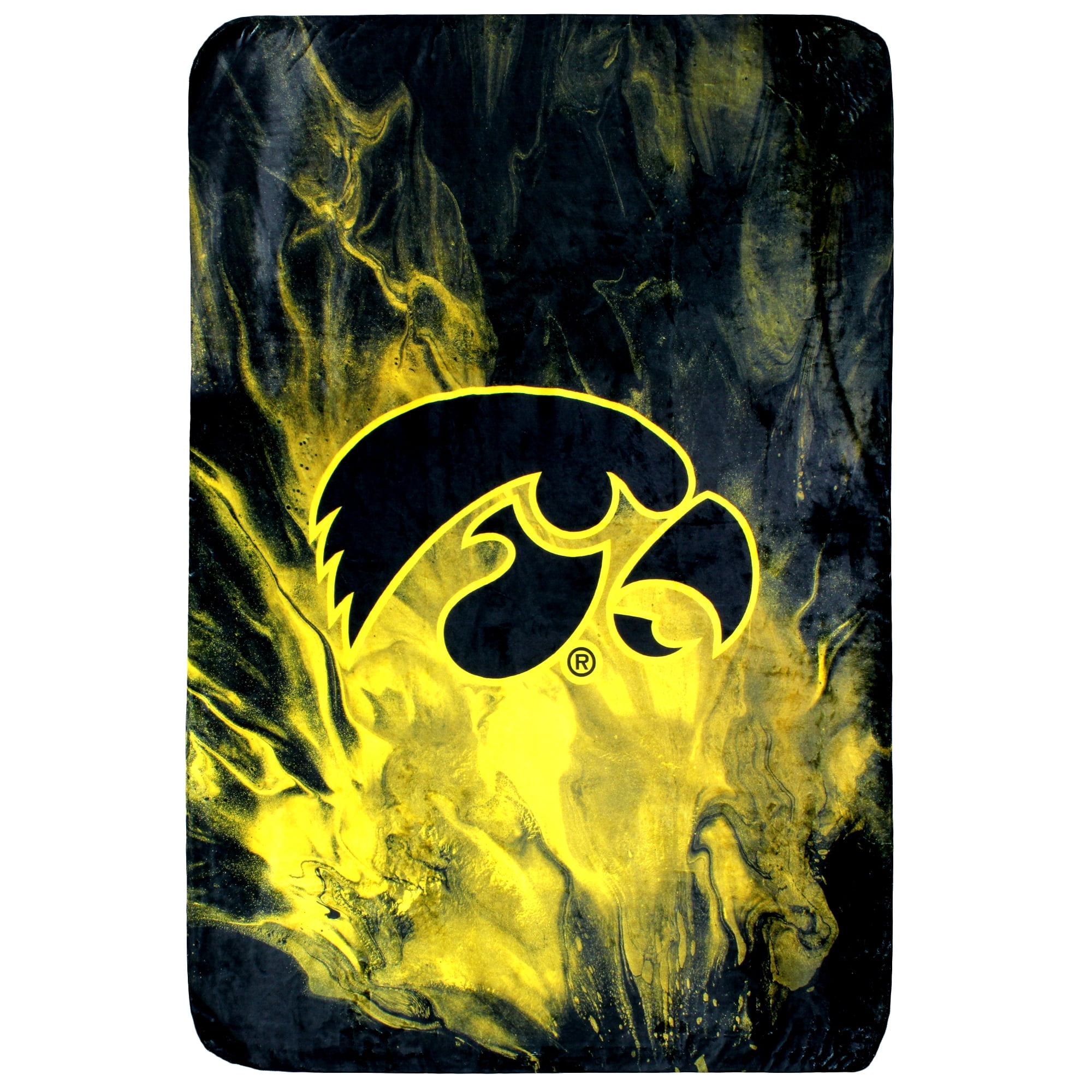College Covers Iowa Hawkeyes Sublimated Soft Throw Blanket, 42" x 60"
