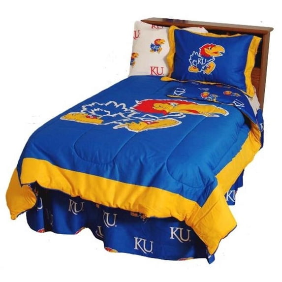 College Covers KANCMKG Kansas Reversible Comforter Set -King