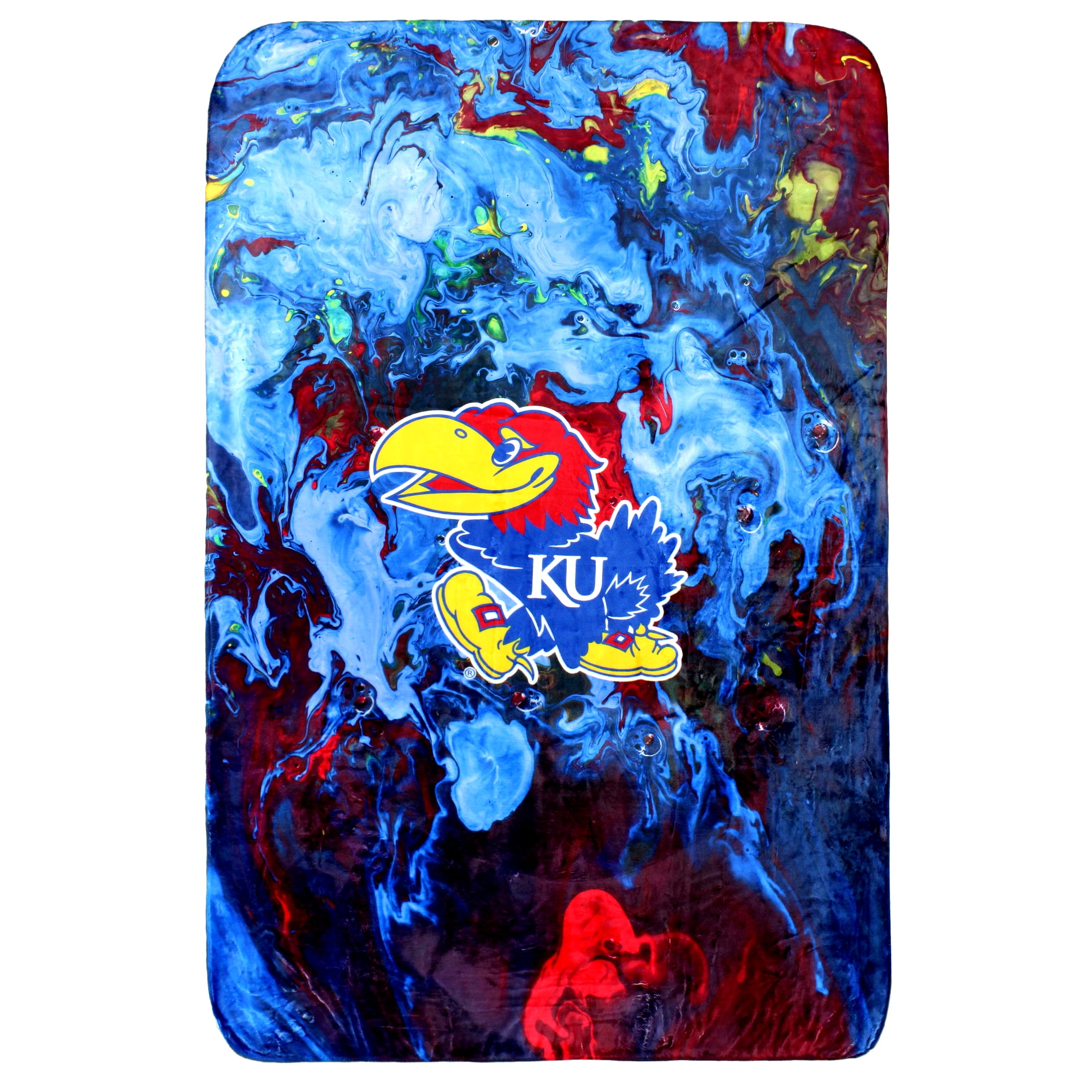 College Covers Kansas Jayhawks Sublimated Soft Throw Blanket, 42" x 60"