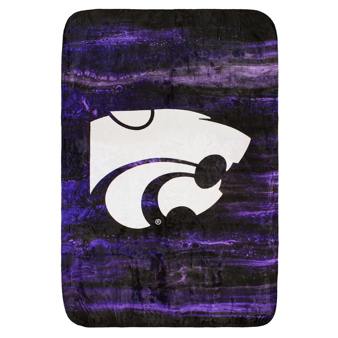 College Covers Kansas State Wildcats Sublimated Soft Throw Blanket, 30" x 40"