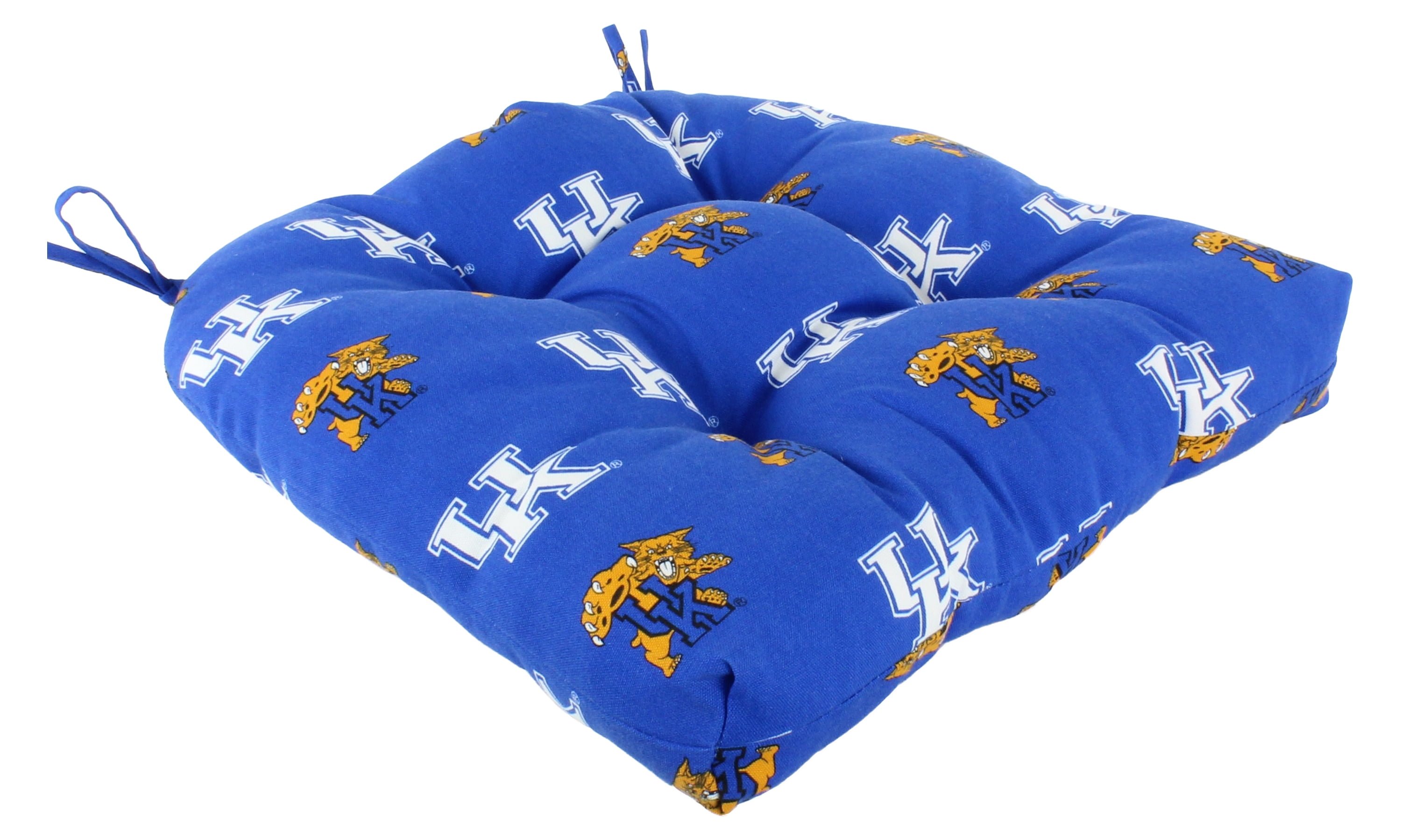 College Covers Kentucky Wildcats Patio Seat D Cushion 20" x 20", 2 Tie