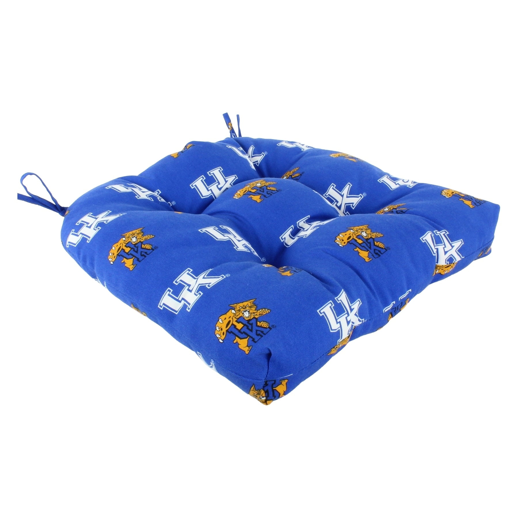 College Covers Kentucky Wildcats Patio Seat D Cushion 20" x 20", 2 Tie Backs