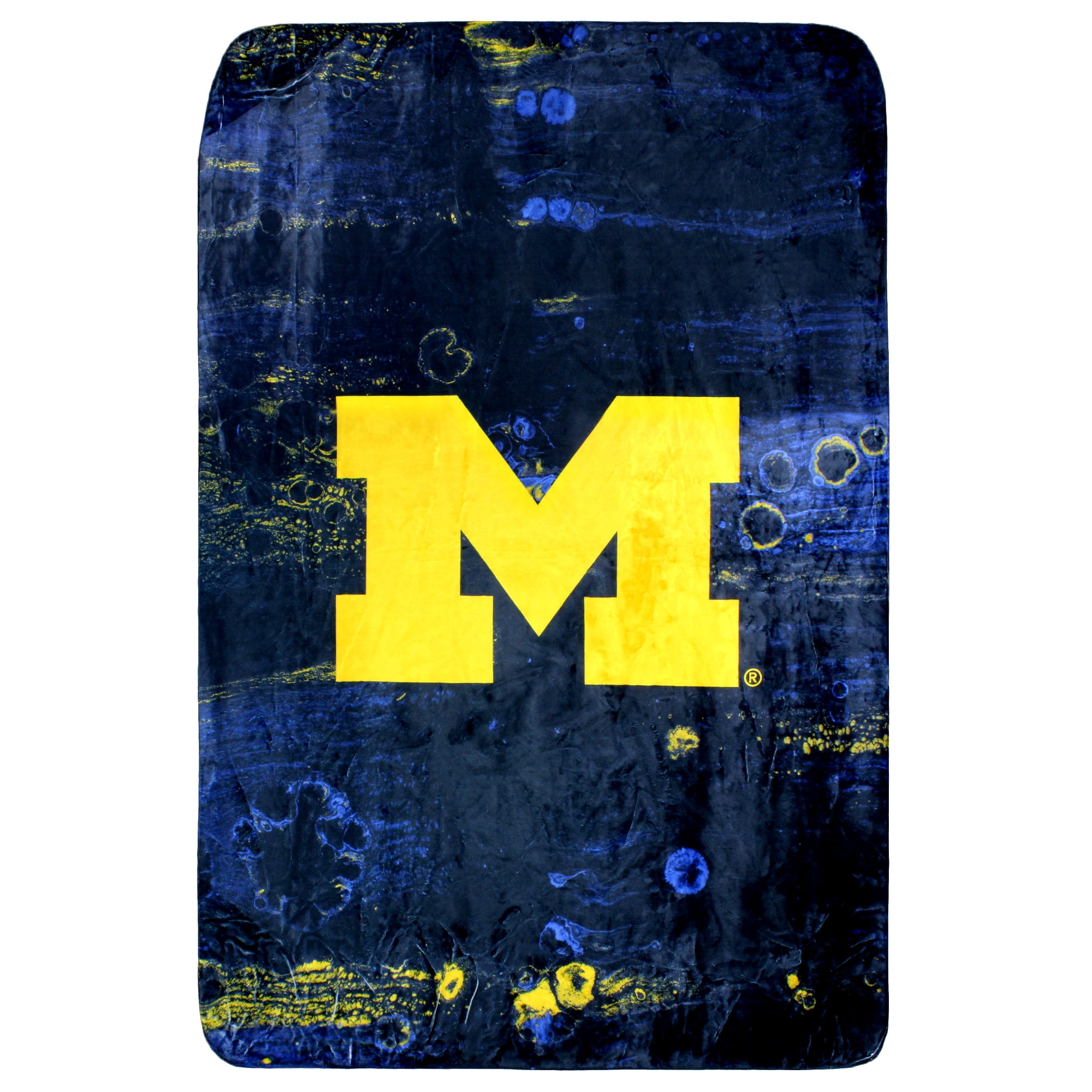 NCAA Michigan Wolverines Heathered Stripe Queen Bedding Set In A Bag 3pc