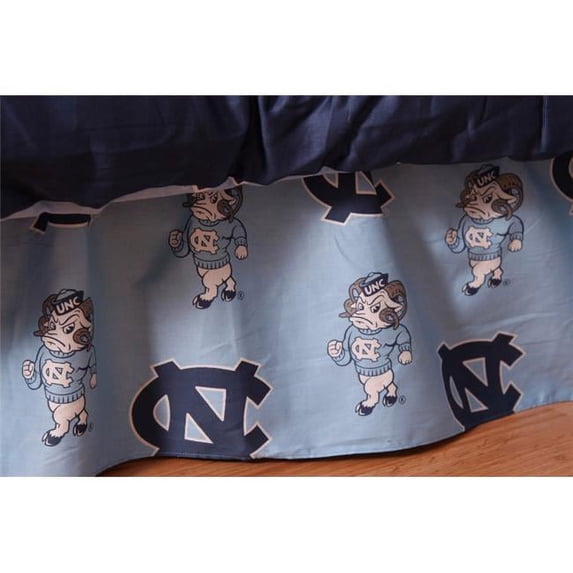 College Covers NCUDRKG UNC Printed Dust Ruffle King