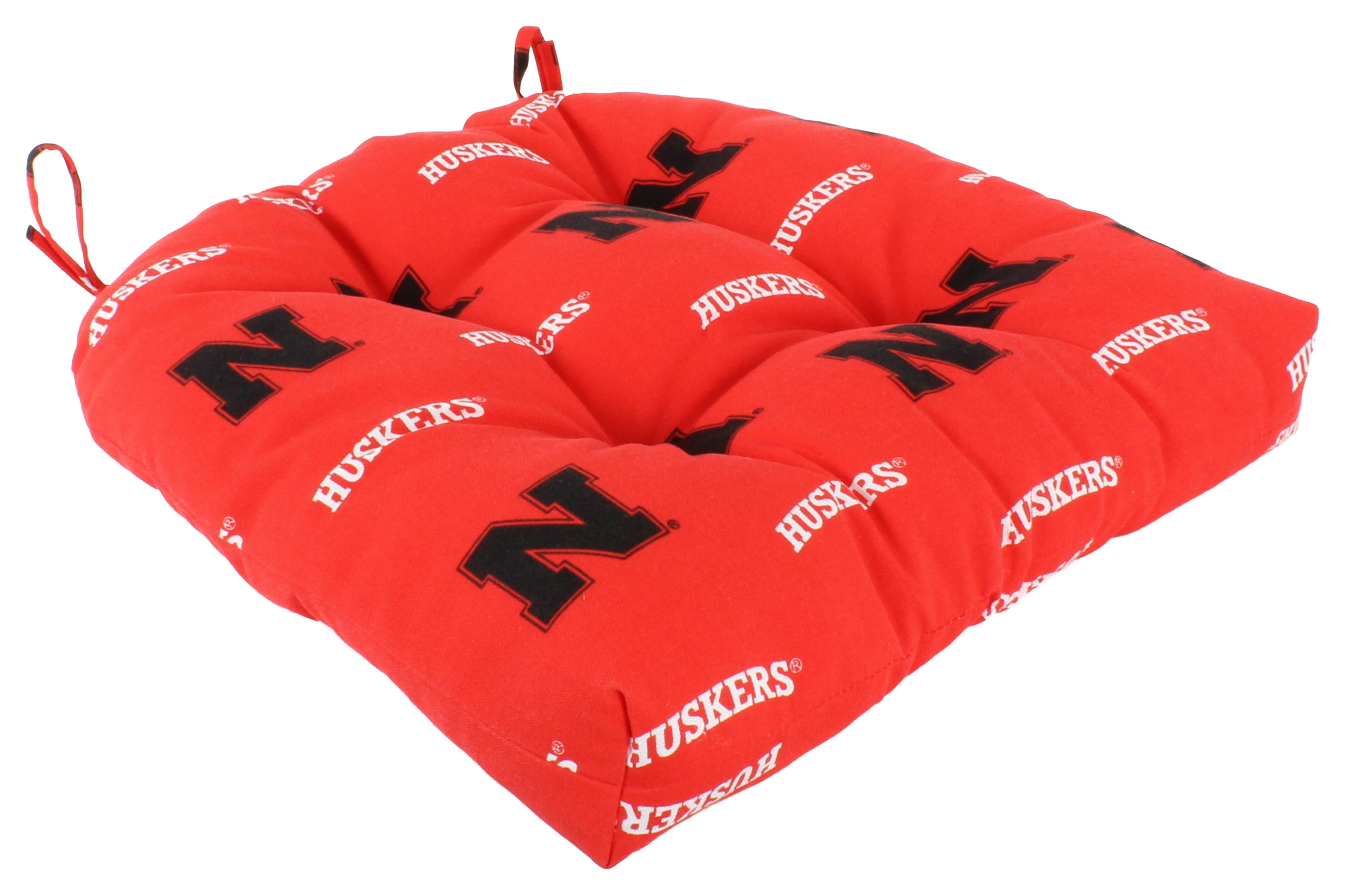 College Covers Nebraska Cornhuskers Patio Seat D Cushion 20" x 20", 2 Tie Backs