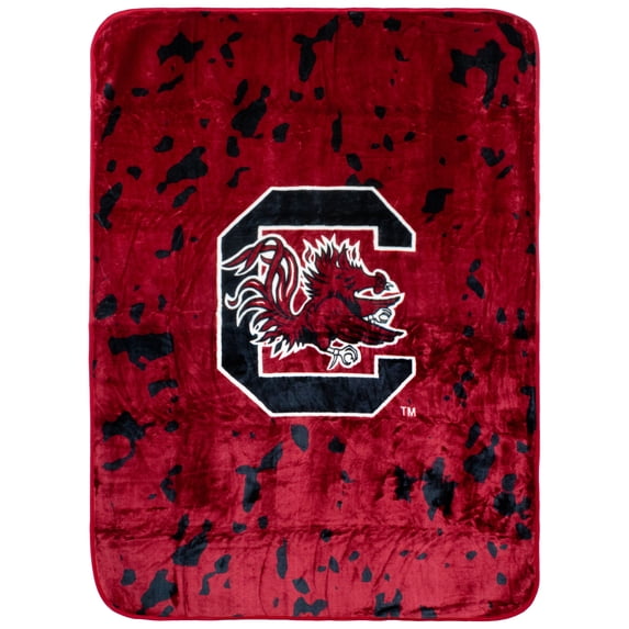 College Covers South Carolina Gamecocks Huge Raschel Throw Blanket, Bedspread, 86" x 63"