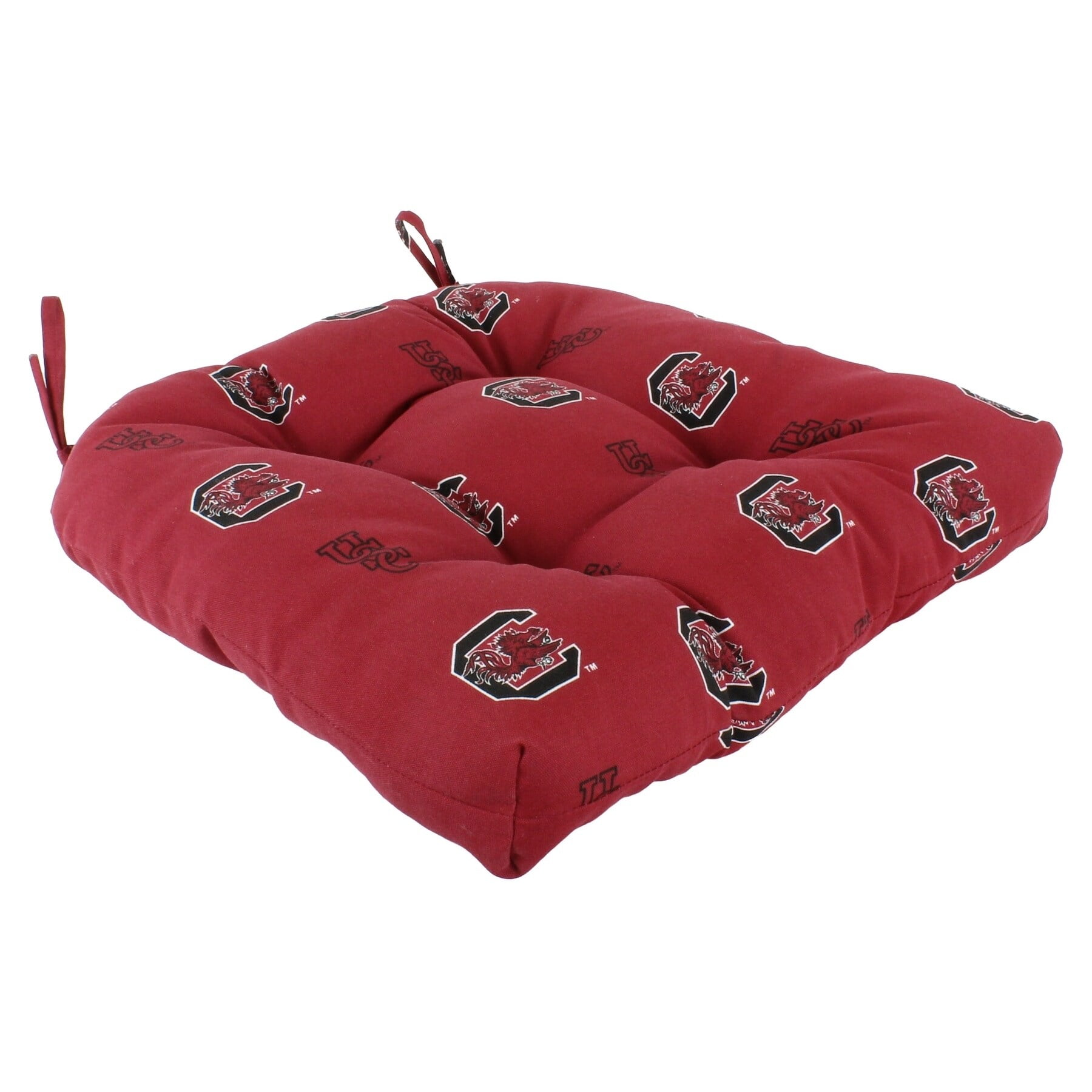 College Covers South Carolina Gamecocks Patio Seat D Cushion 20" x 20", 2 Tie Backs